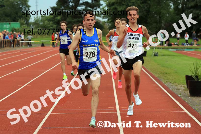 The 1500 metres, Wednesday, july 24th, 2024 NEGP 5, Monkton Stadium.  Photo: David T. Hewitson/Sports for All Pics